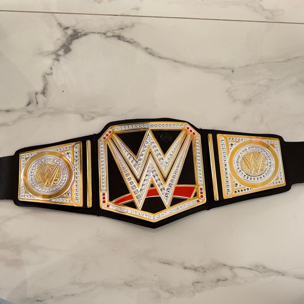 WWE Championship Belt – Black, Gold, Silver, Red Accents 2014